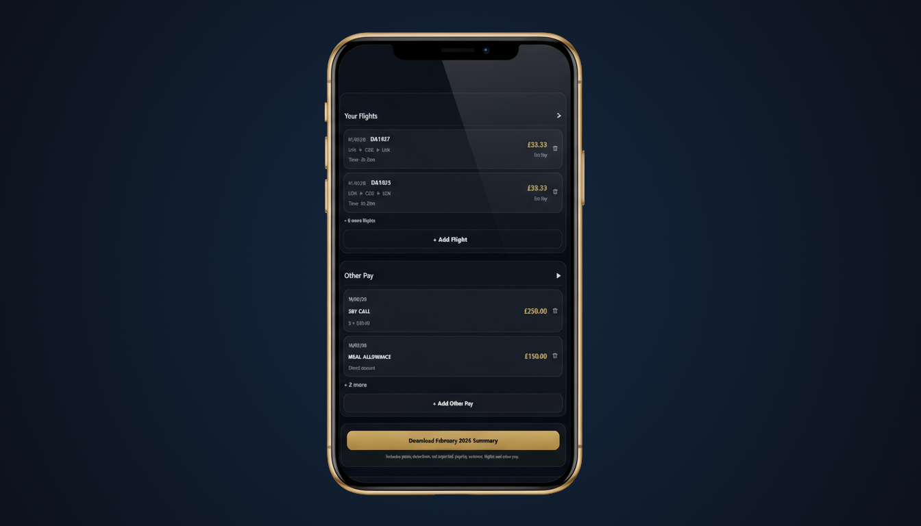 CrewPay download report screen